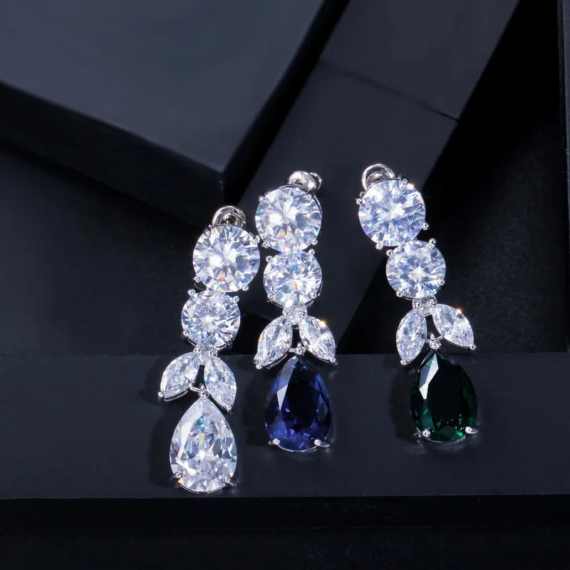 New Fashion Big Water Drop Bridal Wedding Jewelry AAA Zircon Set Chain Earrings Necklace Aesthetic 2PCS Party Dress Accessories
New Fashion Big Water Drop Bridal Wedding Jewelry AAA Zircon Set Chain Earrings Necklace Aesthetic 2PCS Party Dress Accessories