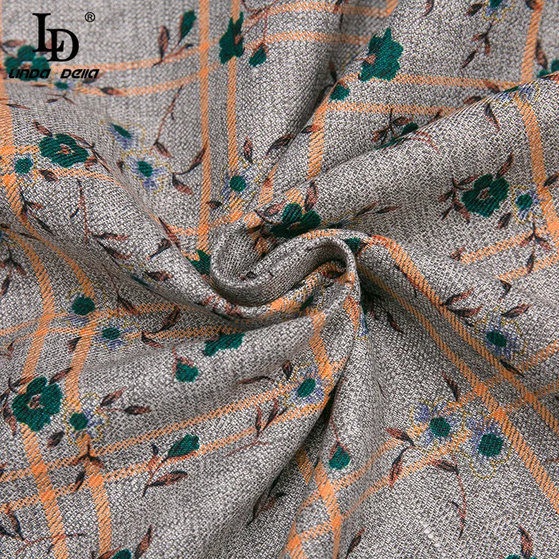 LD LINDA DELLA Fashion Runway Dress Women Lace Patchwork Stand collar Ruffle Floral Plaid print Shirt style Vintage Mini Dress
LD LINDA DELLA Fashion Runway Dress Women Lace Patchwork Stand collar Ruffle Floral Plaid print Shirt style Vintage Mini Dress