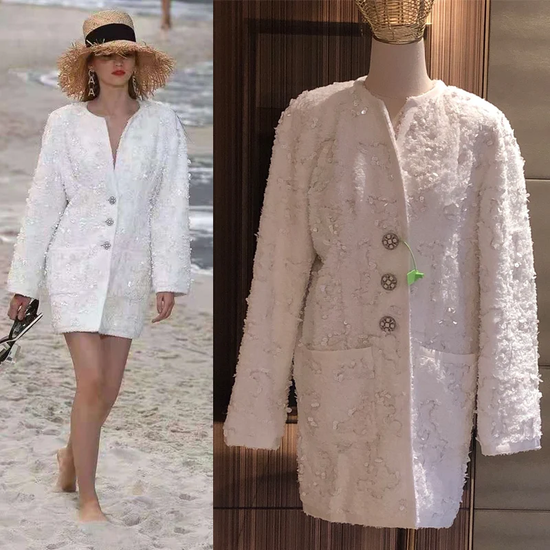Beach series women white coat unique towel fabric with sequins chaleco mujer for women customize plus size 5xl 6xl winter coat
Beach series women white coat unique towel fabric with sequins chaleco mujer for women customize plus size 5xl 6xl winter coat
