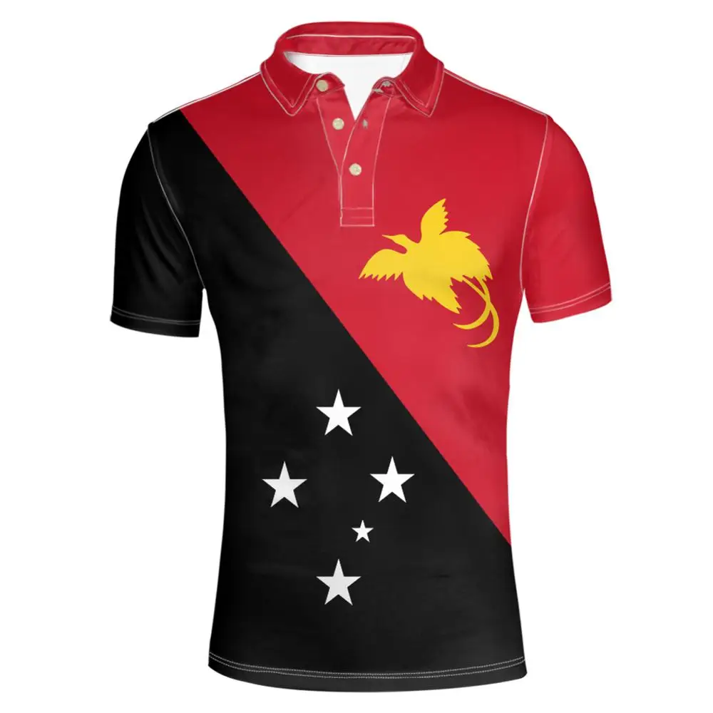 

PAPUA NEW GUINEA youth free custom made name number png Polo shirt nation flag pg guinean country college print photo clothes