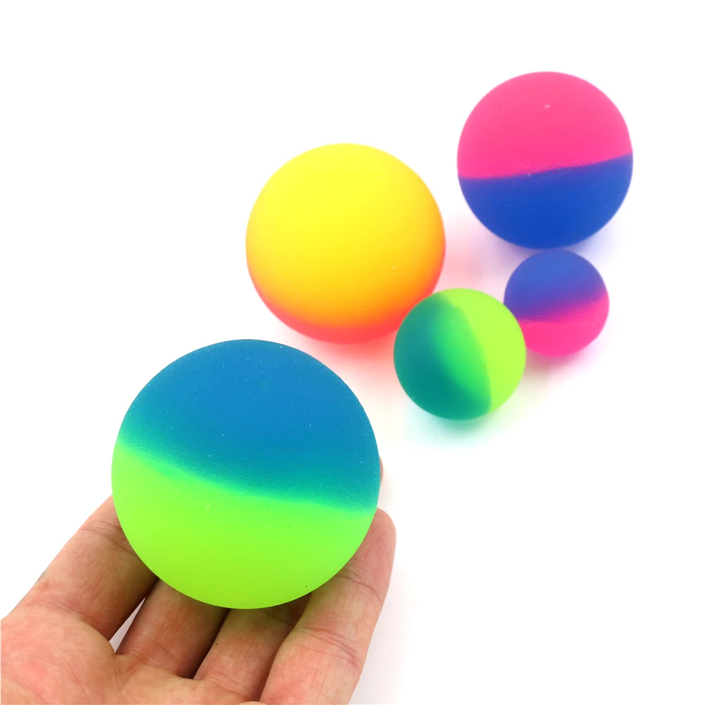 1pcs Cute Luminous Children Toy Ball Colored Boy Bouncing Rubber Kids Sport Games Elastic Jumping Balls Outdoor toy 42/45mm | Игрушки и