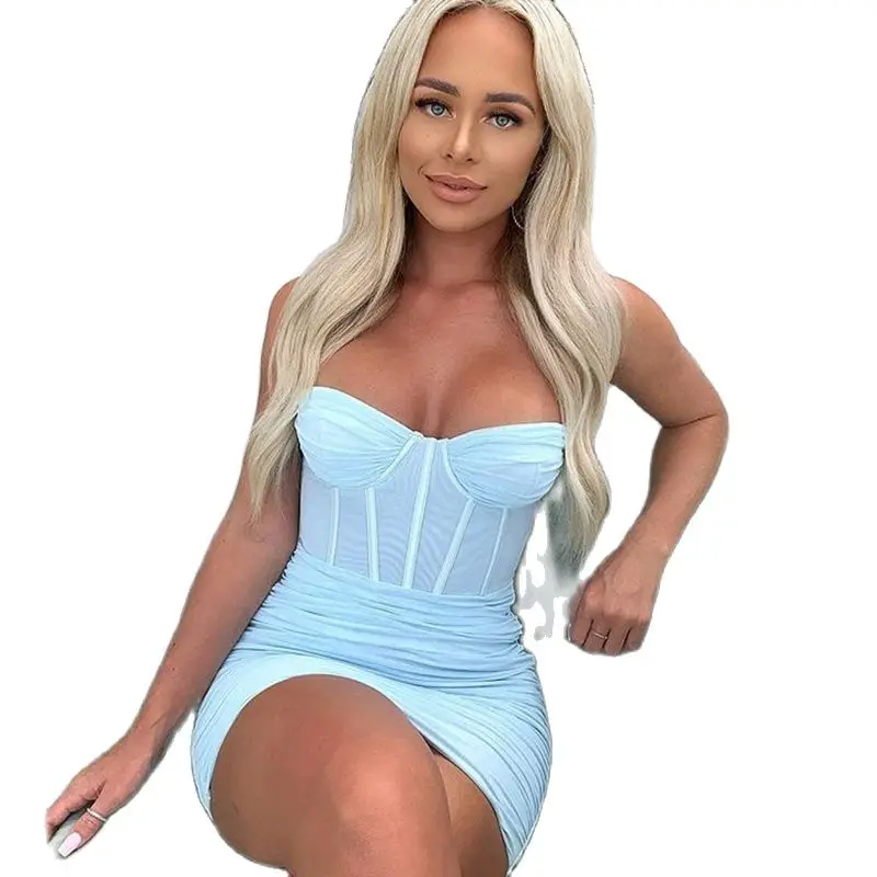 2022 Summer Women's Spaghetti Shoulder-Belt Sexy Dress Mini Nightclub Party Dress Tight Hip-wrap Dress
2022 Summer Women's Spaghetti Shoulder-Belt Sexy Dress Mini Nightclub Party Dress Tight Hip-wrap Dress