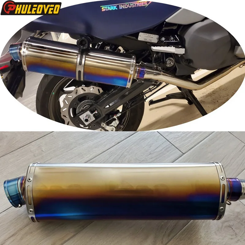 Titanium Alloy Oval ID:51mm/54mm/57mm/61mm/63mm/65mm/70mm L:460mm Motorcycle Exhaust Muffler Escape Come with Sticker DB Killer
Titanium Alloy Oval ID:51mm/54mm/57mm/61mm/63mm/65mm/70mm L:460mm Motorcycle Exhaust Muffler Escape Come with Sticker DB Killer