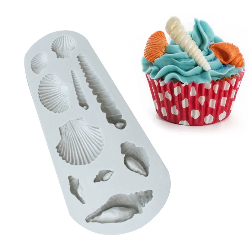 Wholesale 10 pcs/lot Conch Shell Silicone Mold Sugarcraft Cookie Cupcake Chocolate Baking Mold Fondant Cake Decorating Tools
Wholesale 10 pcs/lot Conch Shell Silicone Mold Sugarcraft Cookie Cupcake Chocolate Baking Mold Fondant Cake Decorating Tools