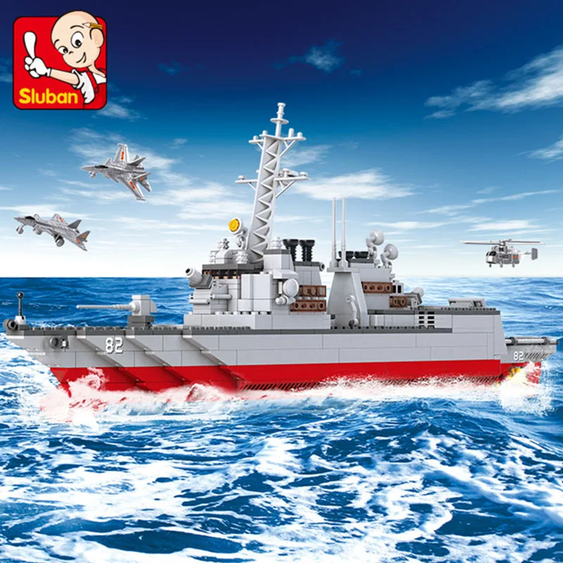 Конструктор SLuban B0390 для мальчиков, военно-морской корабль, разрушитель, модель корабля, подарок на день рождения, WW2 Series, 615 шт.
Конструктор SLuban B0390 для мальчиков, военно-морской корабль, разрушитель, модель корабля, подарок на день рождения, WW2 Series, 615 шт.