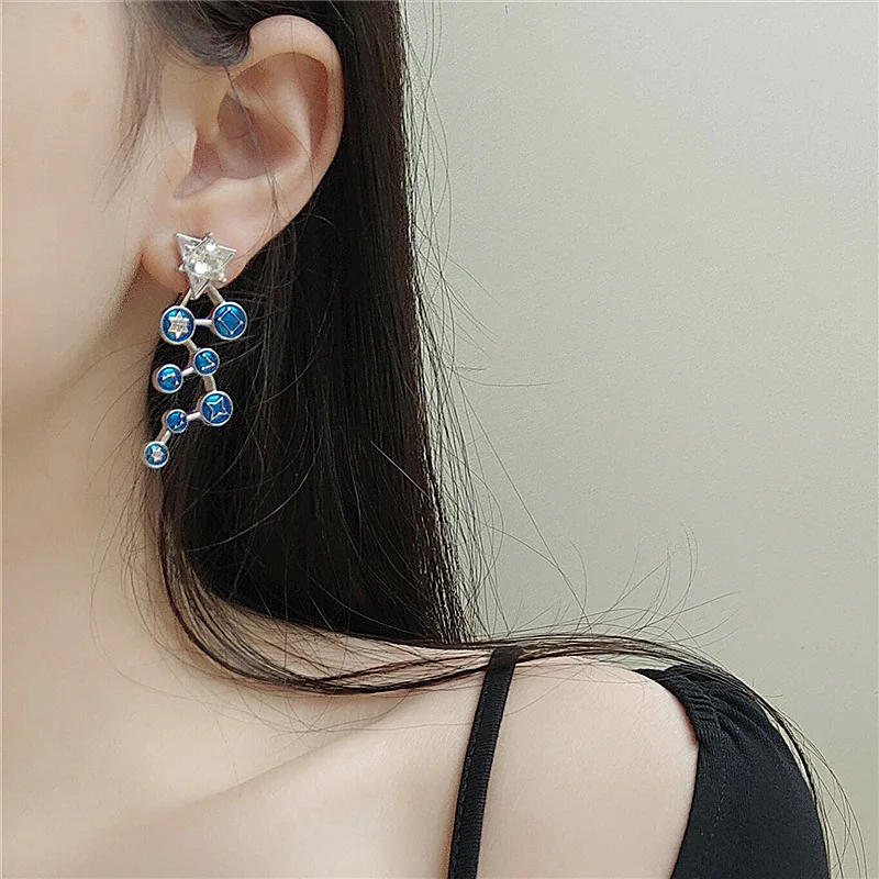 Ajojewel Gypsophila Earrings Blue Starry Sky Star Ear Drop Earrings For Women Elegant Jewelry Gift Boucle D'oreille
Ajojewel Gypsophila Earrings Blue Starry Sky Star Ear Drop Earrings For Women Elegant Jewelry Gift Boucle D'oreille