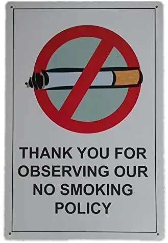 FOEMXIEN NO Smoking;Tin Sign Wall Retro Metal Bar Pub Poster Metal 11.87.9in
FOEMXIEN NO Smoking;Tin Sign Wall Retro Metal Bar Pub Poster Metal 11.87.9in
