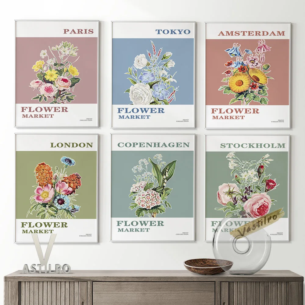 Flower Market Pastel Drawing Exhibition Poster Floral Art Prints Canvas Painting Collection Wall Picture Minimalist Home Decor
Flower Market Pastel Drawing Exhibition Poster Floral Art Prints Canvas Painting Collection Wall Picture Minimalist Home Decor