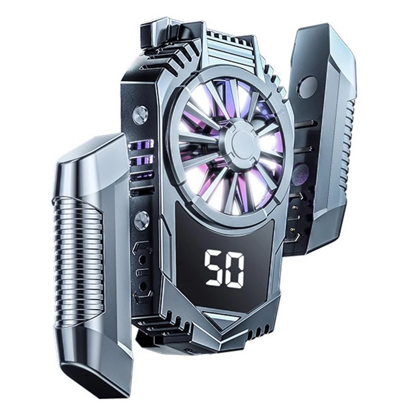 Wireless Game Cooler for Smarthone Radiator Silent Refrigeration Cooler Cooling Heat Dissipation with RGB Light
Wireless Game Cooler for Smarthone Radiator Silent Refrigeration Cooler Cooling Heat Dissipation with RGB Light