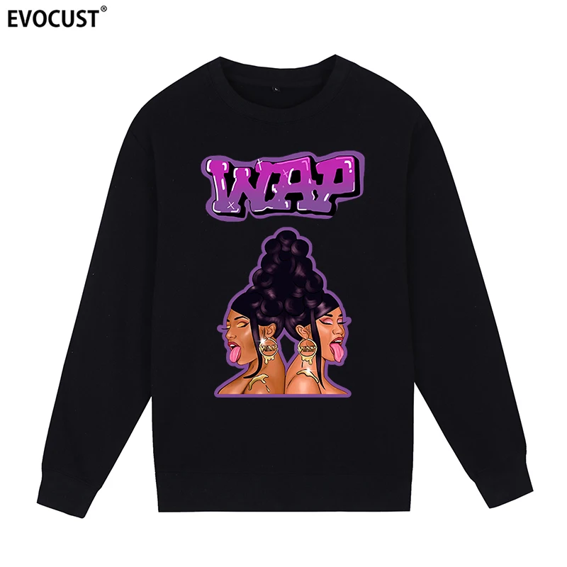 Cardi B Megan thee Stallion WAP Hip Hop Rap Unisex Black Sweatshirts Hoodies men women unisex Combed Cotton
Cardi B Megan thee Stallion WAP Hip Hop Rap Unisex Black Sweatshirts Hoodies men women unisex Combed Cotton