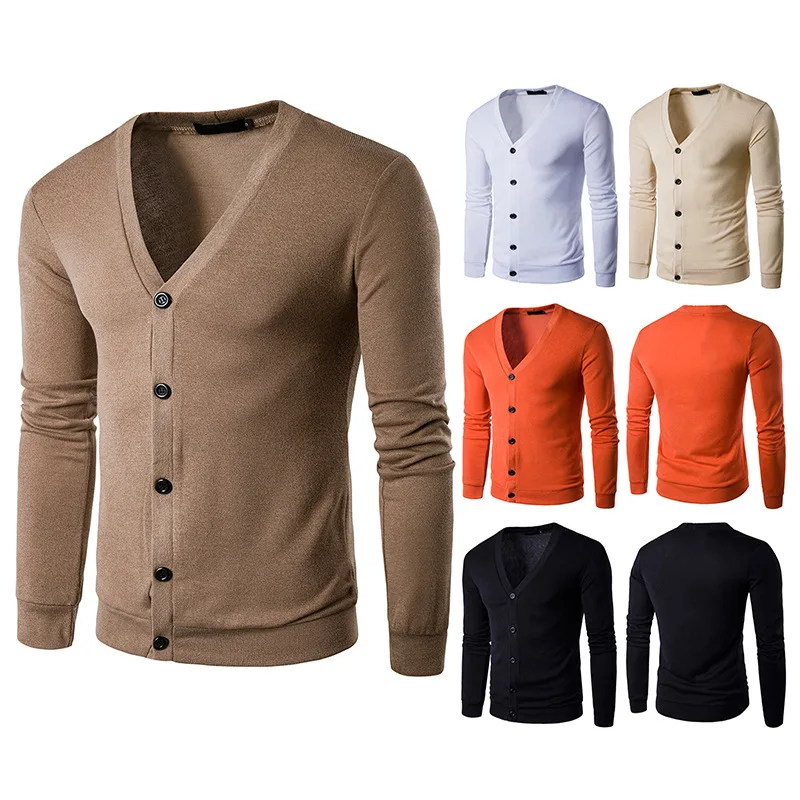 LUCLESAM Men V-neck Knitted Sweater 2021 Winter Warm Long Sleeve Button Sweater Cardigan cardigan masculino
LUCLESAM Men V-neck Knitted Sweater 2021 Winter Warm Long Sleeve Button Sweater Cardigan cardigan masculino