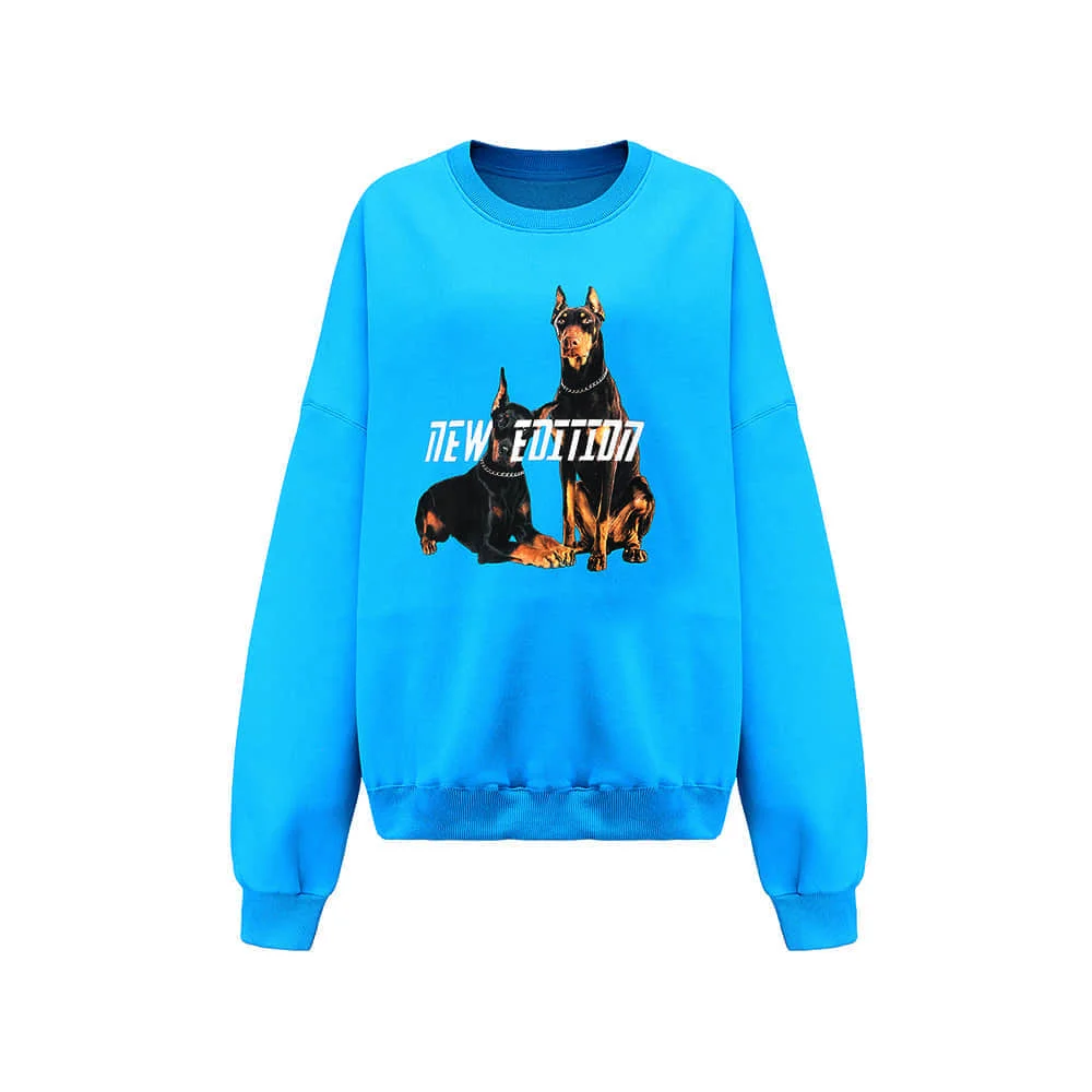 Dog Casual O-neck Pullover Female High Street Women Clothes Autumn Winter Thick Loose Sweatshirt Women Harajuku Printed
Dog Casual O-neck Pullover Female High Street Women Clothes Autumn Winter Thick Loose Sweatshirt Women Harajuku Printed