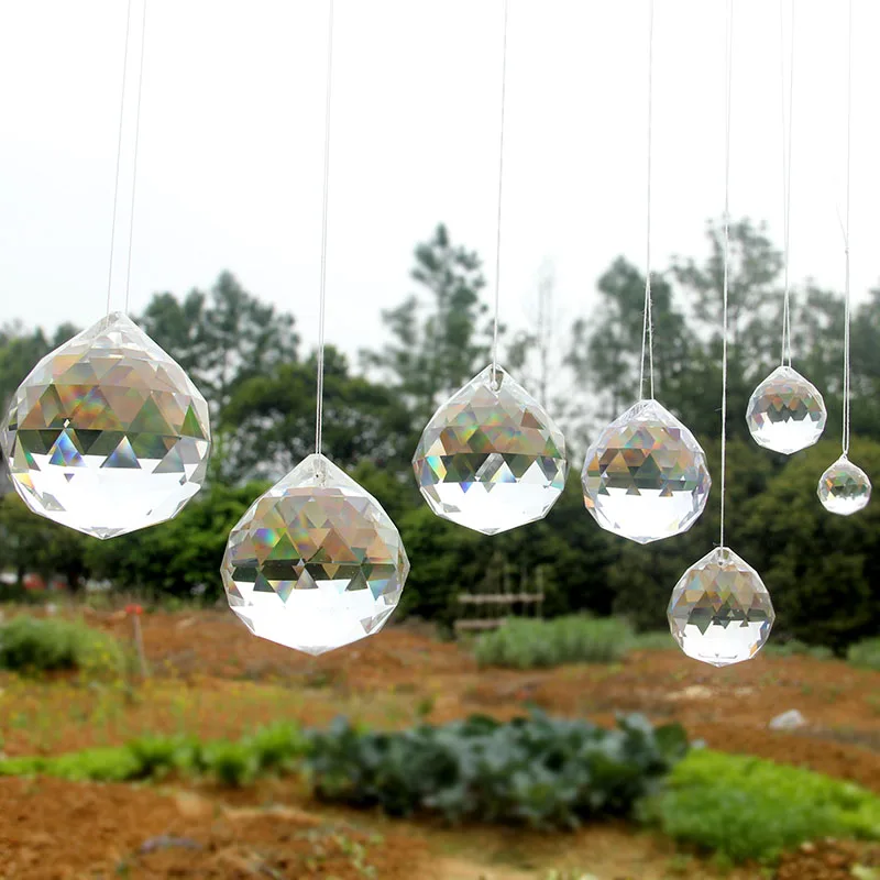5/6/7/8/10cm Crystal Faceted Ball Suncatcher Chandelier Prism Lamp Beads Part Hanging Pendant Home Wedding Decor Ornament Craft
5/6/7/8/10cm Crystal Faceted Ball Suncatcher Chandelier Prism Lamp Beads Part Hanging Pendant Home Wedding Decor Ornament Craft