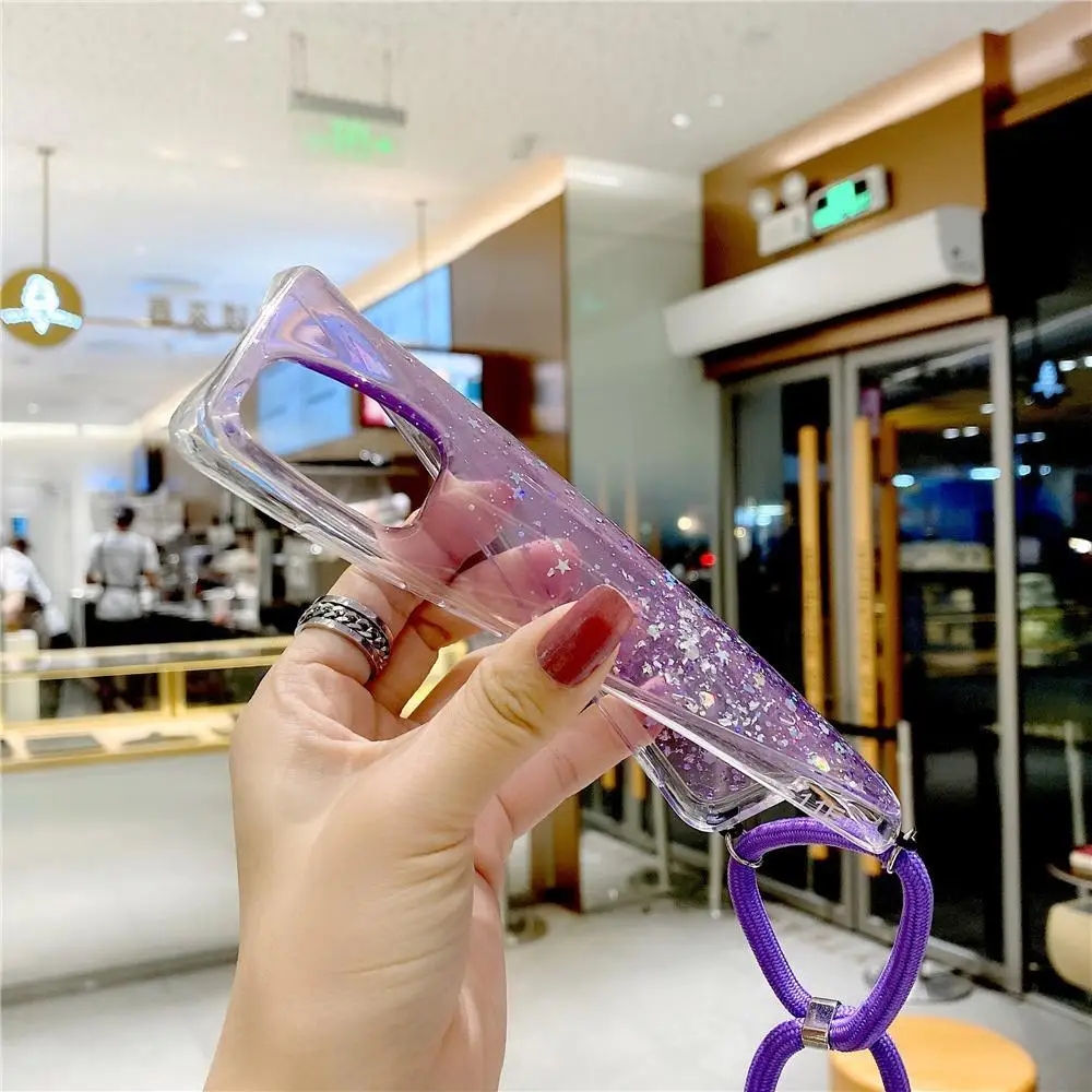 Strap Rope Cord Clear Glitter Case For Samsung Galaxy A32 A42 A52 A72 S20 S21 Plus Ultra S20FE Note 8 9 10 Lite A81 A91 
Strap Rope Cord Clear Glitter Case For Samsung Galaxy A32 A42 A52 A72 S20 S21 Plus Ultra S20FE Note 8 9 10 Lite A81 A91