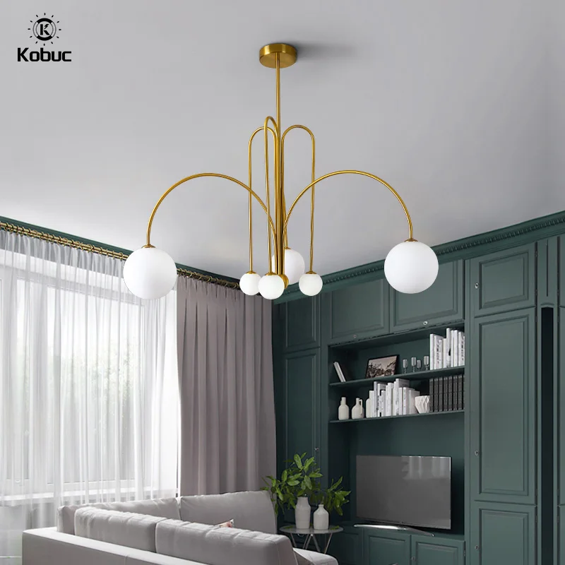 Kobuc New Design Glass Ball Chandelier Lighting Black Red Gold For Living Room Bedroom Office Nordice Hanging Light Fixture G9
Kobuc New Design Glass Ball Chandelier Lighting Black Red Gold For Living Room Bedroom Office Nordice Hanging Light Fixture G9