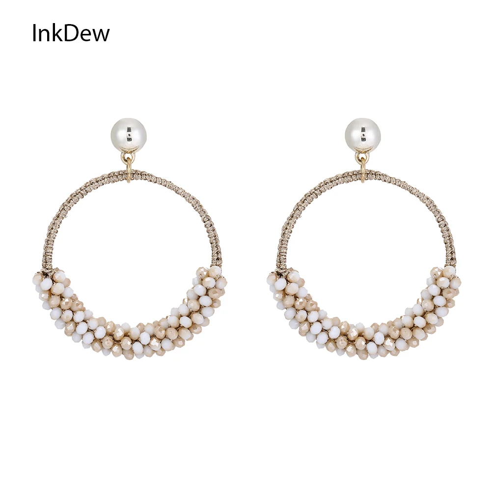 INKDEW Big Round Jewelry Drop Earrings for Women Bead Handmade Crystal Earring Big Earrings Long Earrings Gift Bohemia boho
INKDEW Big Round Jewelry Drop Earrings for Women Bead Handmade Crystal Earring Big Earrings Long Earrings Gift Bohemia boho