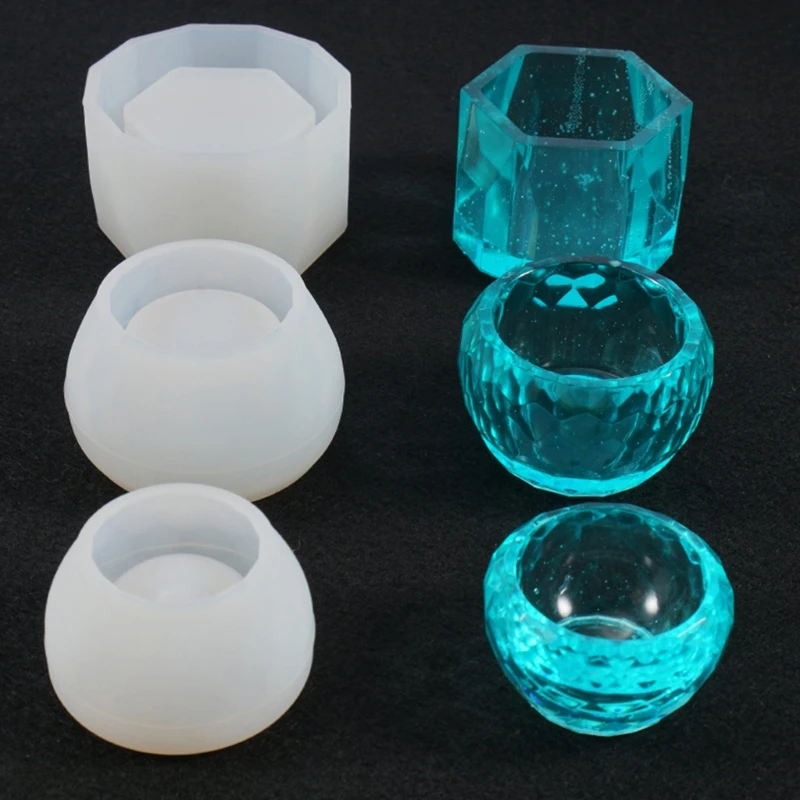 3 Pcs/Set Round Bowl Hexagon Cup Dishes Casting Silicone Mould DIY Crafts Making Tool Crystal Epoxy Resin Mold
3 Pcs/Set Round Bowl Hexagon Cup Dishes Casting Silicone Mould DIY Crafts Making Tool Crystal Epoxy Resin Mold
