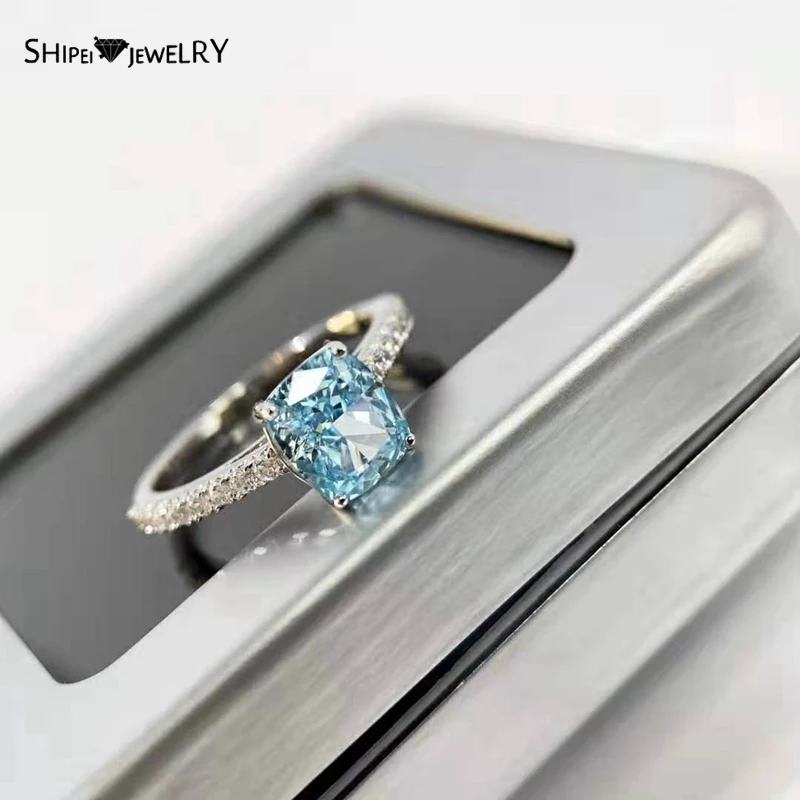 Shipei Luxury 925 Sterling Silver Aquamarine Created Moissantie Gemstone Wedding Engagement Cocktail Ring For Women Fine Jewelry
Shipei Luxury 925 Sterling Silver Aquamarine Created Moissantie Gemstone Wedding Engagement Cocktail Ring For Women Fine Jewelry