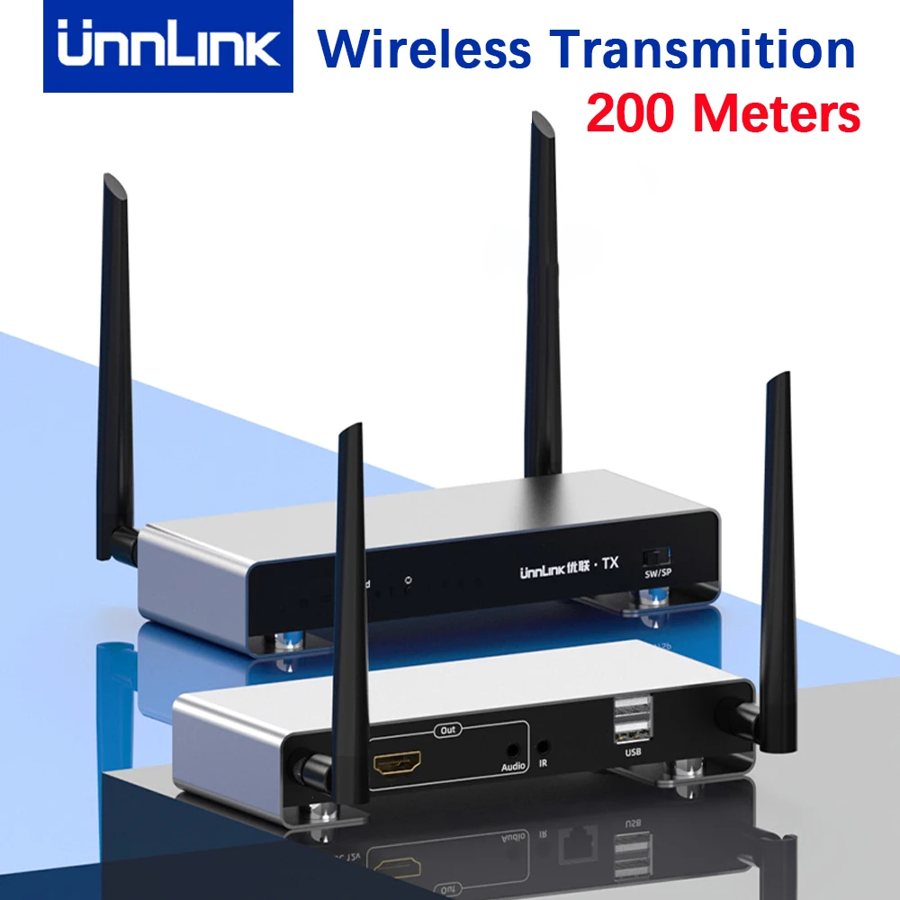 Unnlink KVM удлинитель беспроводной сети HDMI-совместимый к RJ45 конвертер адаптер 200 метров расстояние передачи 2 USB
Unnlink KVM удлинитель беспроводной сети HDMI-совместимый к RJ45 конвертер адаптер 200 метров расстояние передачи 2 USB