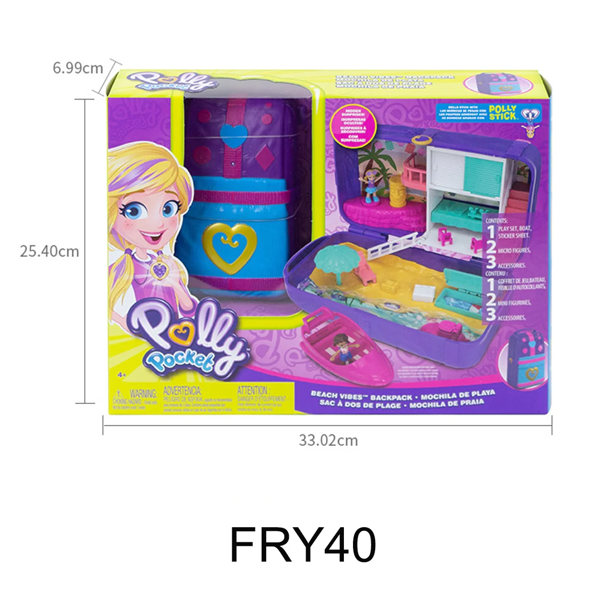Polly Pocket Hidden Places Beach Vibes Backpack with Beach Theme/Dance Par-taay Case with Dance Theme Dolls&Accessories 
Polly Pocket Hidden Places Beach Vibes Backpack with Beach Theme/Dance Par-taay Case with Dance Theme Dolls&Accessories