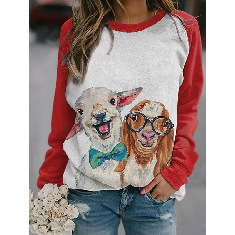 New Autumn Fashion Hoodie Sheep Animal Floral Print Women Hoodies Streetwear Sweatshirts Oversized Coats Pullover Girls Clothing
New Autumn Fashion Hoodie Sheep Animal Floral Print Women Hoodies Streetwear Sweatshirts Oversized Coats Pullover Girls Clothing