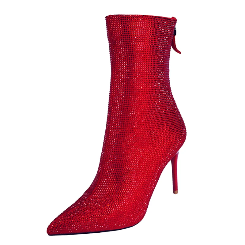 2021 Ankle Boots Bling Boots High Thin Heel Women Boots Stretch Boots Fashion Female Boots Женские сапоги
2021 Ankle Boots Bling Boots High Thin Heel Women Boots Stretch Boots Fashion Female Boots Женские сапоги