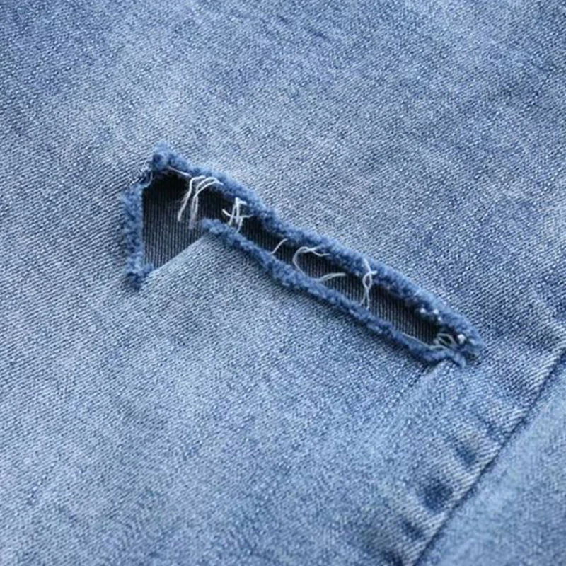 Ripped Womens Jeans Denim Blue Black Skinny High Waist Elastic Pencil Pants Zipper Fly Holes Ankle-Length Trouser
Ripped Womens Jeans Denim Blue Black Skinny High Waist Elastic Pencil Pants Zipper Fly Holes Ankle-Length Trouser