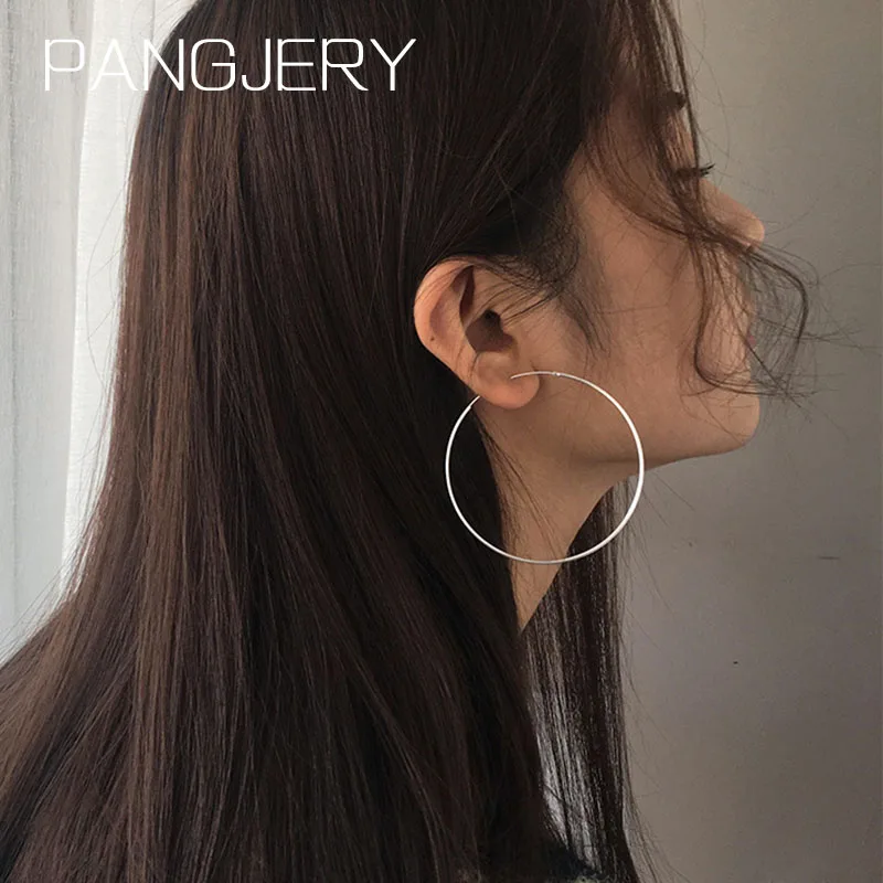 PANGJERY Prevent Allergy Silver Color Hoop Earrings for Women INS Fashion Chic Temperament Big Circle Party Jewelry Gifts
PANGJERY Prevent Allergy Silver Color Hoop Earrings for Women INS Fashion Chic Temperament Big Circle Party Jewelry Gifts