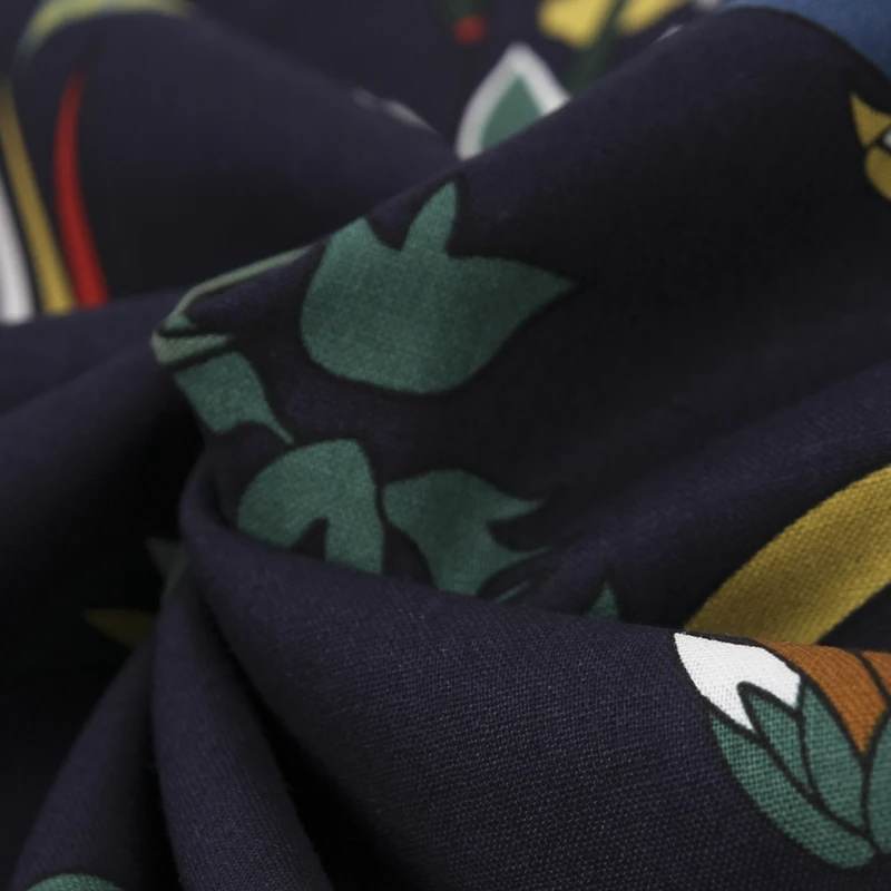 Cotton Fabric for Dress Retro European and American Style Plant Flowers Print Pattern Handmade DIY Sewing Cloth
Cotton Fabric for Dress Retro European and American Style Plant Flowers Print Pattern Handmade DIY Sewing Cloth