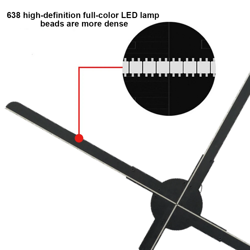 56cm 3D WiFi Hologram Projector LED Fan Holographic Advertising Machine 16GB TF High-definition LED Rotating Imaging Projector 
56cm 3D WiFi Hologram Projector LED Fan Holographic Advertising Machine 16GB TF High-definition LED Rotating Imaging Projector