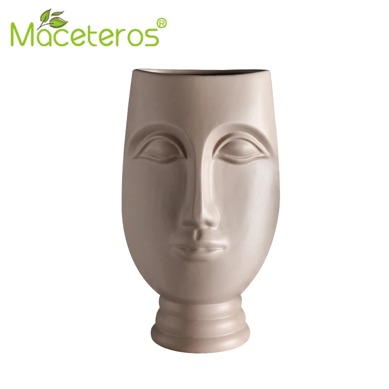 Nordic Modern Minimalist Abstract Ceramic Human Face Vase Living Room Study Bedroom Decoration Gardening Home Decoration Supples
Nordic Modern Minimalist Abstract Ceramic Human Face Vase Living Room Study Bedroom Decoration Gardening Home Decoration Supples