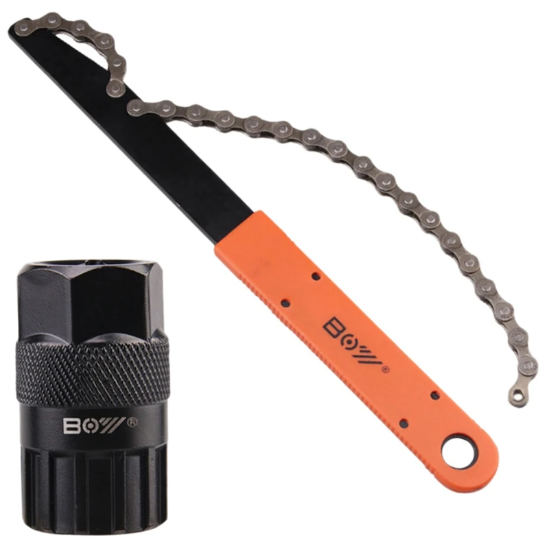 BOY Bicycle Sprocket Puller Chain Whip Cassette Sprocket Remover Tool Kit Freewheel Repair Tools
BOY Bicycle Sprocket Puller Chain Whip Cassette Sprocket Remover Tool Kit Freewheel Repair Tools