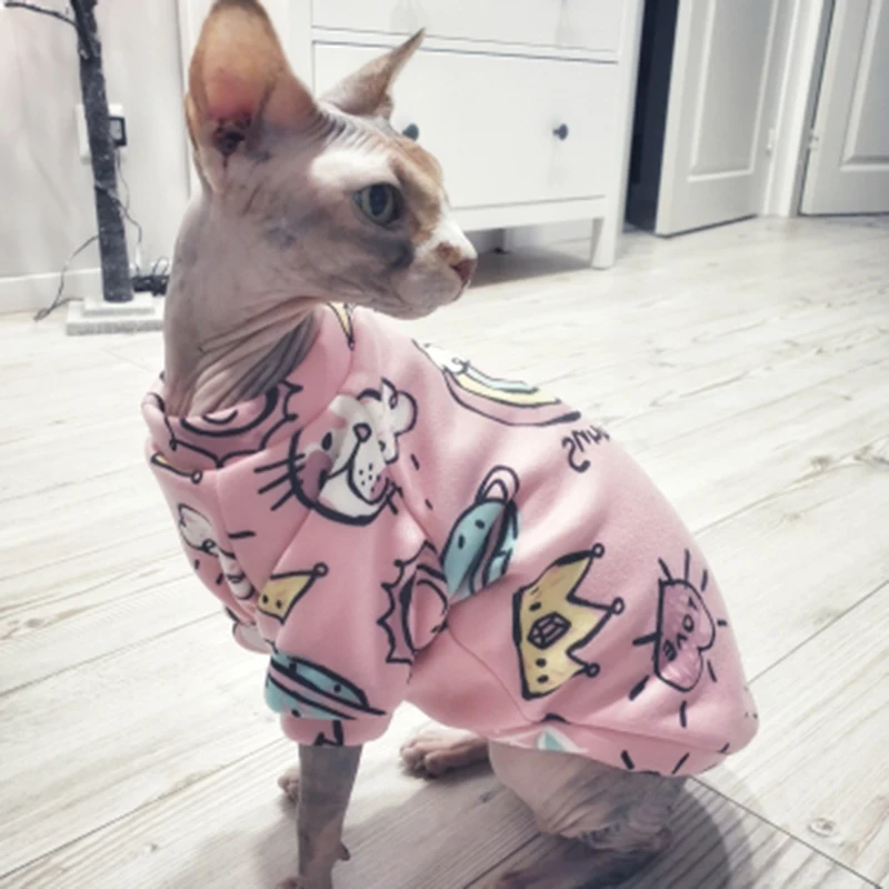 Spring Autumn Cat Clthoes for Small Cats Kedi Katten Sphynx Pullovers Soft Fleece Puppy Dog Pet Hoodie Mascotas Clothing Outift
Spring Autumn Cat Clthoes for Small Cats Kedi Katten Sphynx Pullovers Soft Fleece Puppy Dog Pet Hoodie Mascotas Clothing Outift
