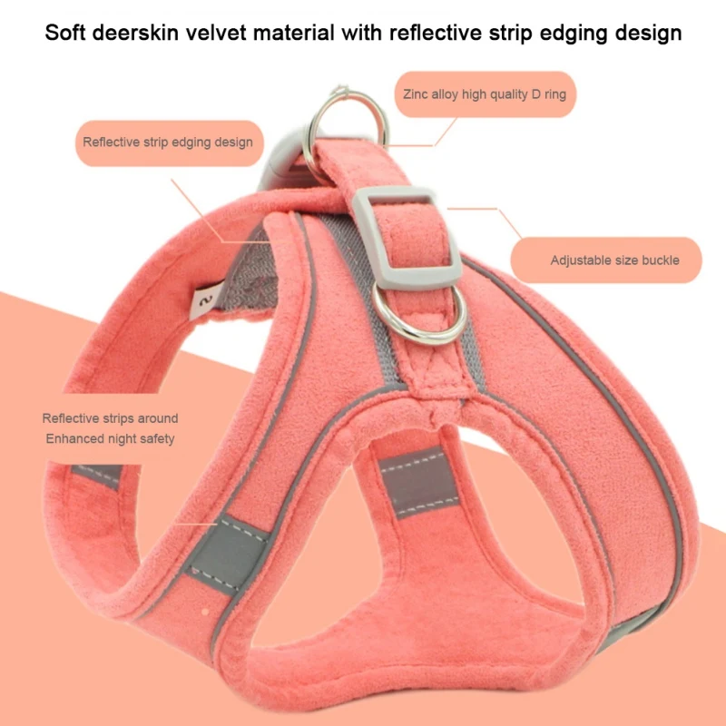 Dog Harness Vest Reflective Pet Chest Harness for Small Medium Dogs Soft Breathable Mesh Adjustable Pet Harness
Dog Harness Vest Reflective Pet Chest Harness for Small Medium Dogs Soft Breathable Mesh Adjustable Pet Harness