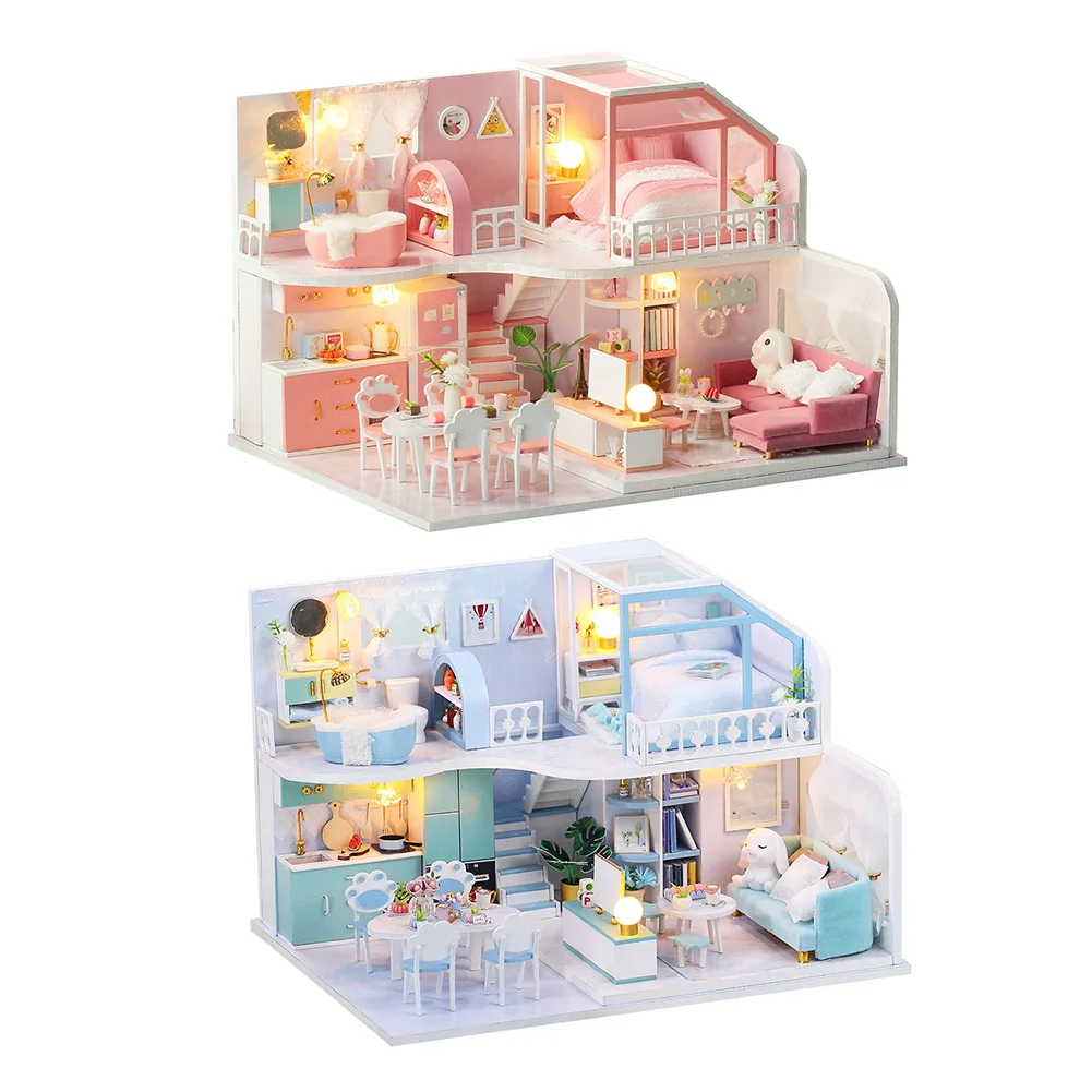 DIY 3D Handmade Dollhouse Wooden House Miniature Furniture Kit Building Kits Casa Toy Doll House for Children Brithday Gifts
DIY 3D Handmade Dollhouse Wooden House Miniature Furniture Kit Building Kits Casa Toy Doll House for Children Brithday Gifts