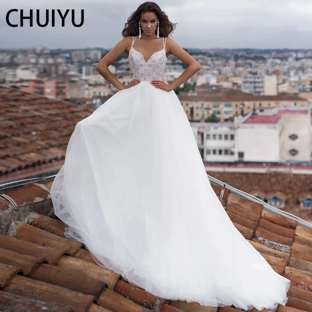 HERBURNL Fashion Wedding Dresses Backless Appliques Dresses Spaghetti Straps Lace Up Long Women's Prom New Beach
HERBURNL Fashion Wedding Dresses Backless Appliques Dresses Spaghetti Straps Lace Up Long Women's Prom New Beach