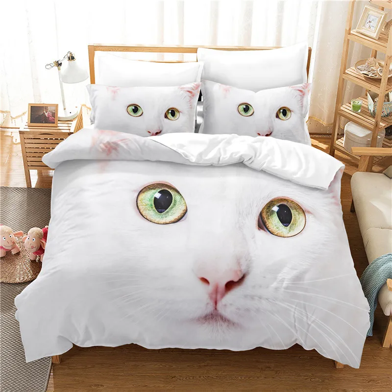 Cute Cat Bedding Set For Bedroom Soft Bedspreads For Bed Home Comefortable Duvet Cover Quality Quilt Cover And Pillowcase
Cute Cat Bedding Set For Bedroom Soft Bedspreads For Bed Home Comefortable Duvet Cover Quality Quilt Cover And Pillowcase