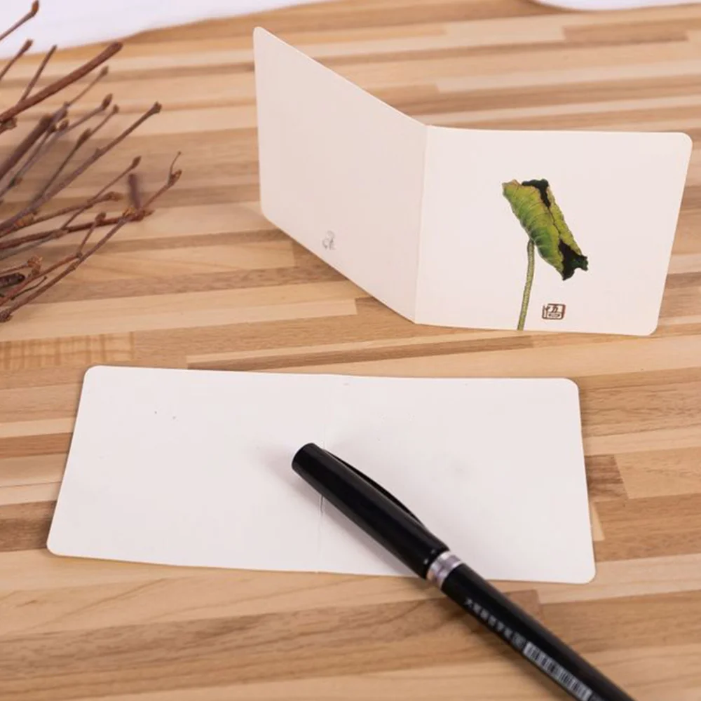 1 Set 80 Pcs Chinese Style Greeting Cards Classic Folding Cards (White Green) 
1 Set 80 Pcs Chinese Style Greeting Cards Classic Folding Cards (White Green)