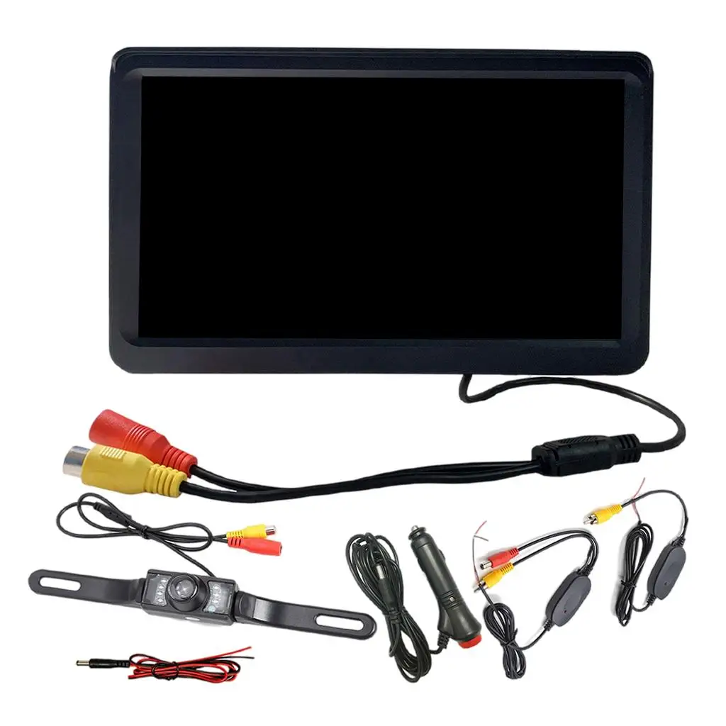 7" Rear View Car Monitor Windshield Suction Cups 170° Wide Viewing Angle HD Rear cam Observation System Parking Camera Kit Truck
7" Rear View Car Monitor Windshield Suction Cups 170° Wide Viewing Angle HD Rear cam Observation System Parking Camera Kit Truck
