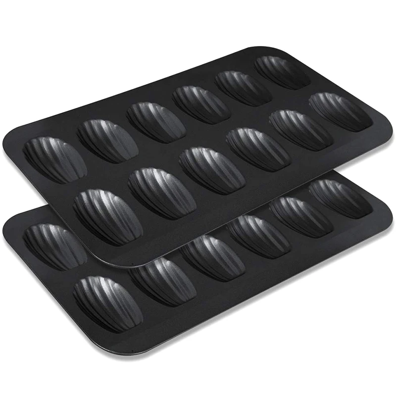 2 Packs Non-Stick Madeleine Pot, Baking Mold 12 with Shell Cake Baking Tray Chocolate Non-Stick Baking Tray, Used for Oven Bakin
2 Packs Non-Stick Madeleine Pot, Baking Mold 12 with Shell Cake Baking Tray Chocolate Non-Stick Baking Tray, Used for Oven Bakin