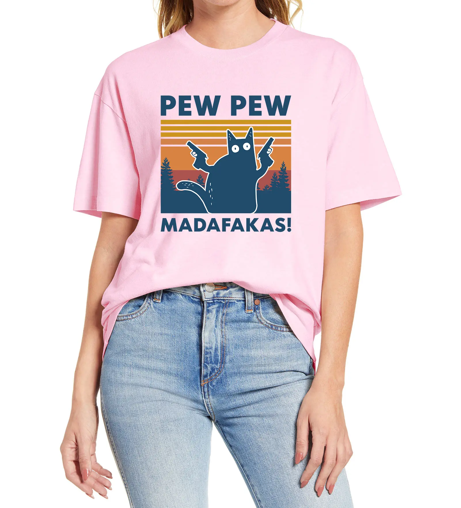 100% Cotton Women's T-Shirt Pew Pew Madafakas T Shirt Novelty Funny Cat Vintage Crew Neck Funny Shirt Humor Gift Unisex Shirts
100% Cotton Women's T-Shirt Pew Pew Madafakas T Shirt Novelty Funny Cat Vintage Crew Neck Funny Shirt Humor Gift Unisex Shirts