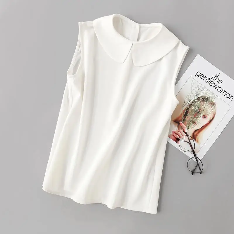 2021 New Fashion Female Sleeveless Vest Top Women Loose Casual Bottoming Vest Tank Tops Solid Peter Pan Collar Vest Tops X60
2021 New Fashion Female Sleeveless Vest Top Women Loose Casual Bottoming Vest Tank Tops Solid Peter Pan Collar Vest Tops X60