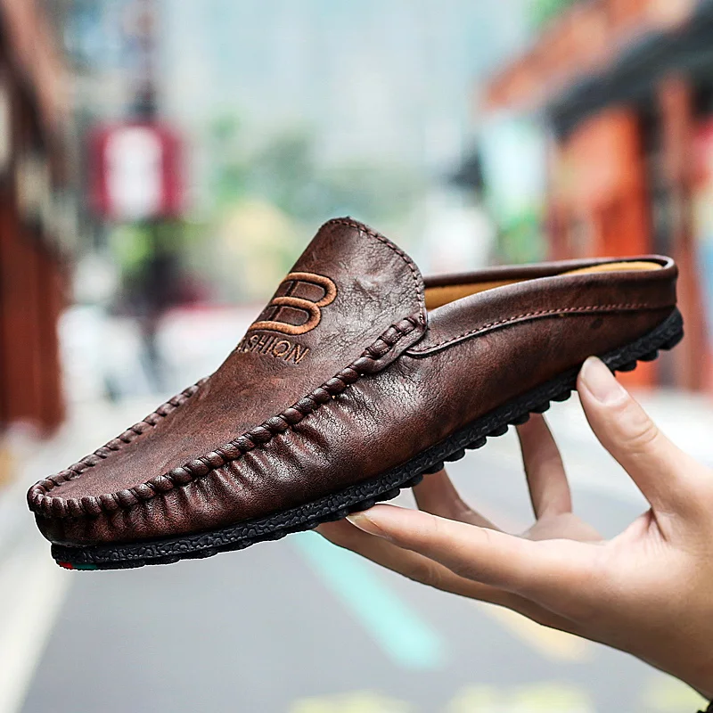 Half Shoes For Men Leather Shoes Mens Mules Casual Shoes Man Loafers Slipper Fashion Sapato Masculino Mocassin Homme Chaussure
Half Shoes For Men Leather Shoes Mens Mules Casual Shoes Man Loafers Slipper Fashion Sapato Masculino Mocassin Homme Chaussure