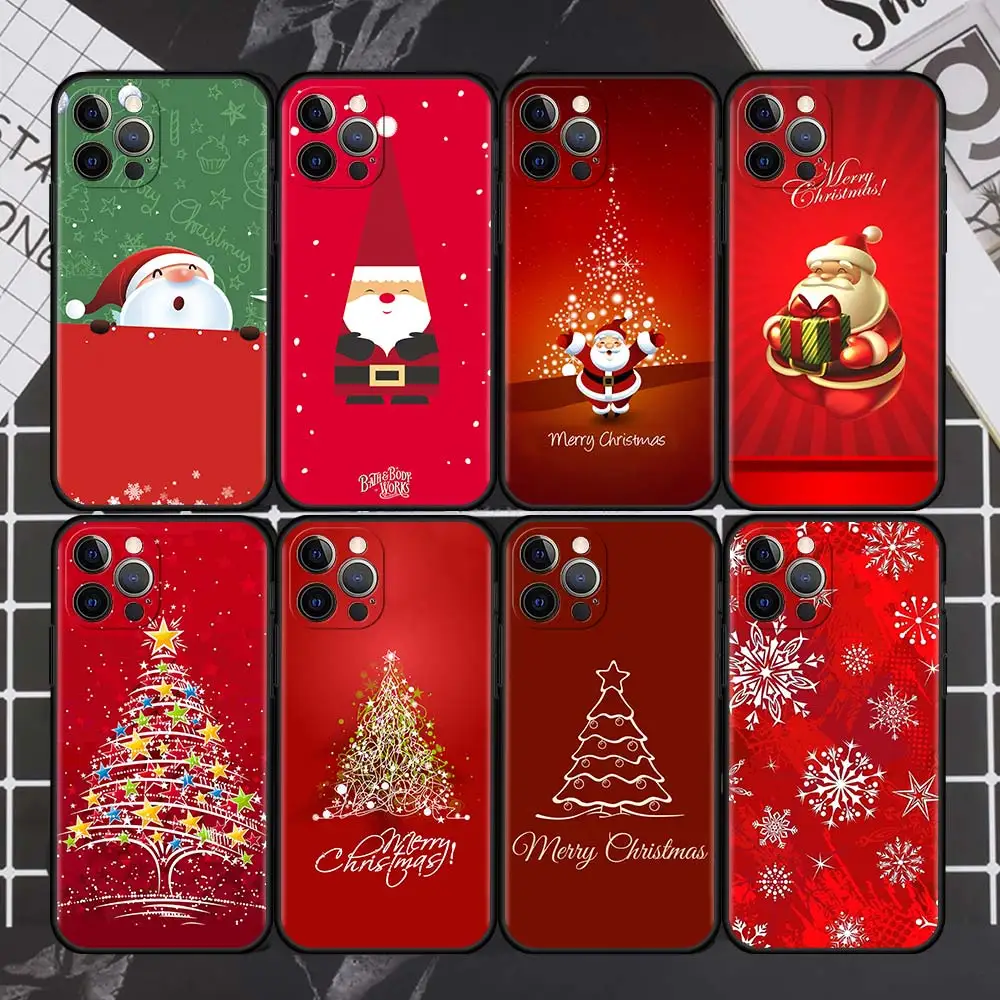 Christmas Santa Claus Reindeer Phone Case For iPhone 13 11 12 Pro XR 7 8 + X XS Max 6 6S Plus 5 5S SE 2020 Coque Black TPU Shell
Christmas Santa Claus Reindeer Phone Case For iPhone 13 11 12 Pro XR 7 8 + X XS Max 6 6S Plus 5 5S SE 2020 Coque Black TPU Shell