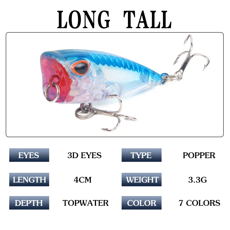 4cm/3.3g Bopaluya bait new 7-color bionic fake bait hard bait freshwater seawater fishing fixture
4cm/3.3g Bopaluya bait new 7-color bionic fake bait hard bait freshwater seawater fishing fixture