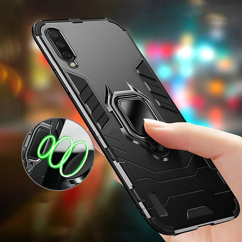 Защитный чехол для Xiaomi Mi 9 Pro с кольцом и подставкой сверхмощный защитный бампер