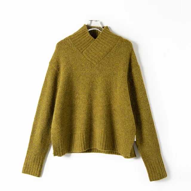 Women Knitted Sweater Loose Split Pullover Female Long Sleeve Simple Fashion Autumn Winter Knitwear Top
Women Knitted Sweater Loose Split Pullover Female Long Sleeve Simple Fashion Autumn Winter Knitwear Top