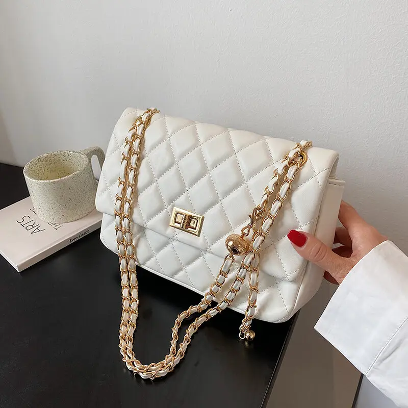 Diamond Pattern Chain Bag 2021 New Fashion Shoulder Underarm Women's Bag High-Grade Western Style Messenger Bag
Diamond Pattern Chain Bag 2021 New Fashion Shoulder Underarm Women's Bag High-Grade Western Style Messenger Bag