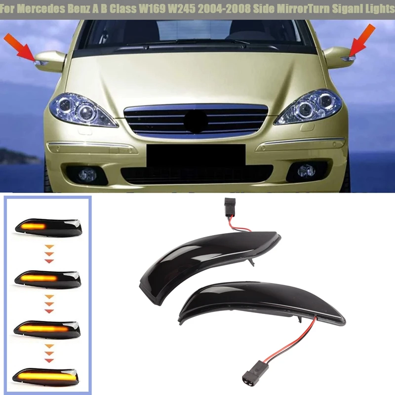 Car LED Dynamic Side Rearview Mirror Light Turn Siganl Light for Mercedes for Benz a B Class W169 W245 2004-2008
Car LED Dynamic Side Rearview Mirror Light Turn Siganl Light for Mercedes for Benz a B Class W169 W245 2004-2008