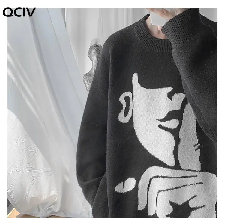 Autumn winter round neck sweater men's Korean fashion loose personality knitwear
Autumn winter round neck sweater men's Korean fashion loose personality knitwear